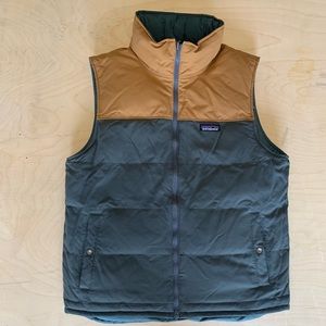Patagonia Mens Reversible Bivy Vest Duck Down Puffer